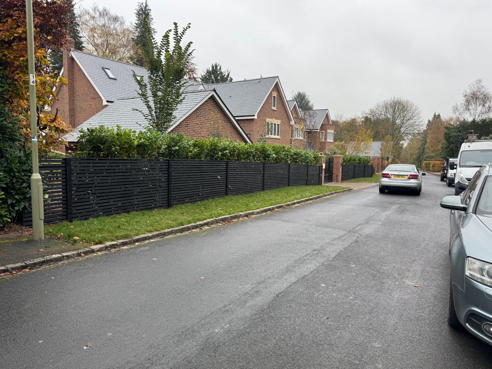 After fencing and landscaping project photo