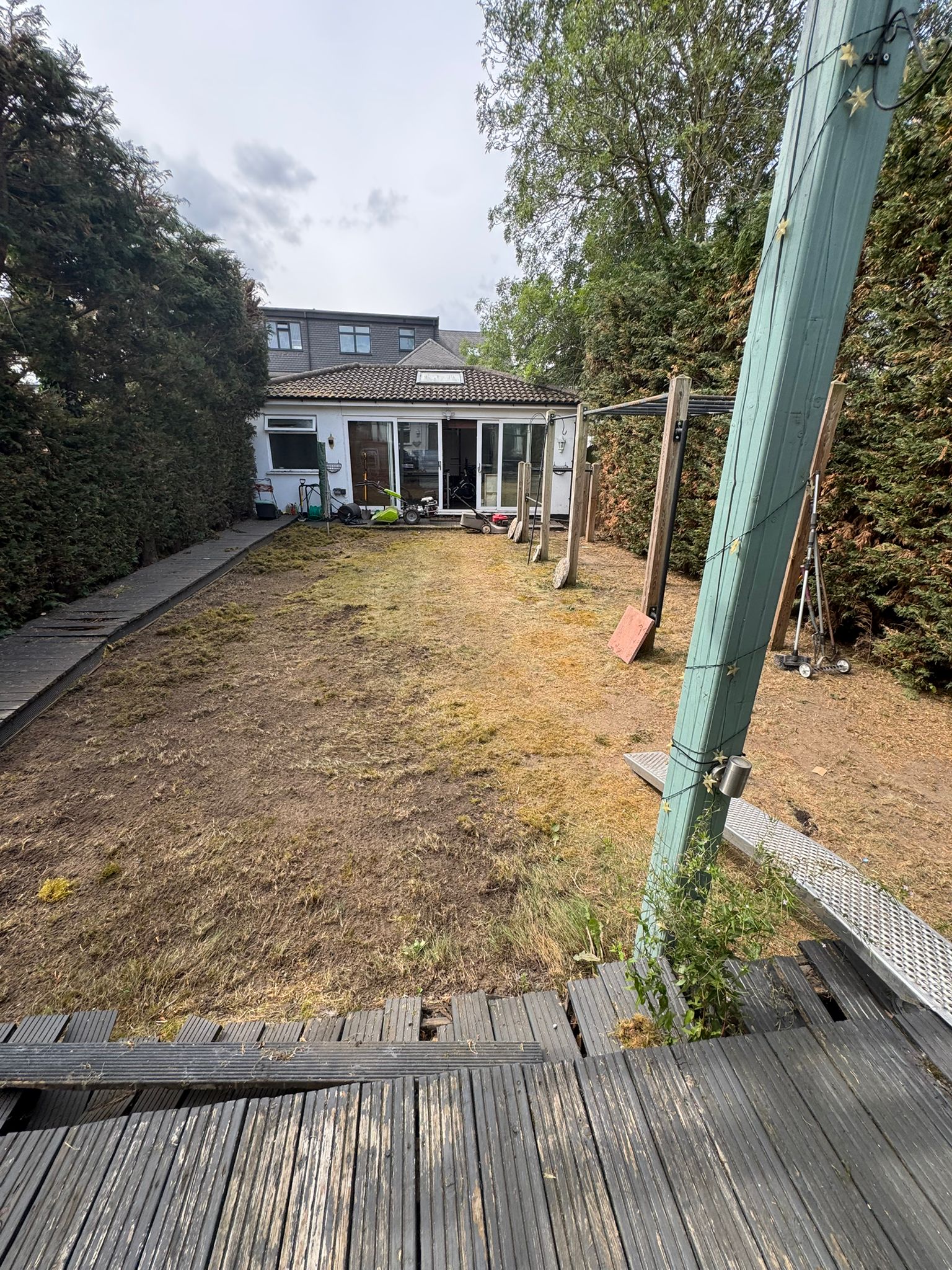 Before lawn and scaping photo